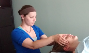 Katie licensed massage therapist facial massage