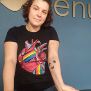 Amanda massage therapist head tilts right Renu